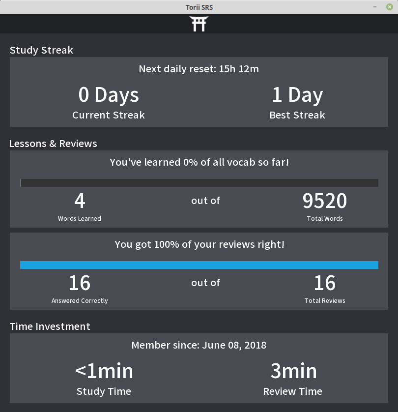 Progress Interface.